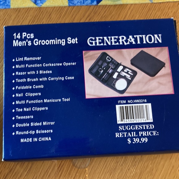 NIB 14 Piece Men’s Grooming Set - Picture 2 of 5